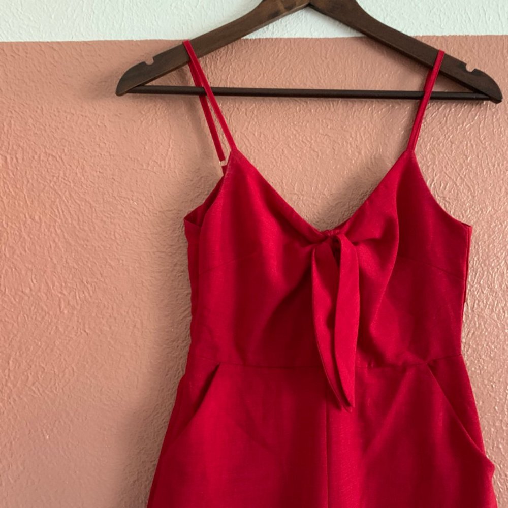 Cut Out Button Wide Leg Jumpsuit